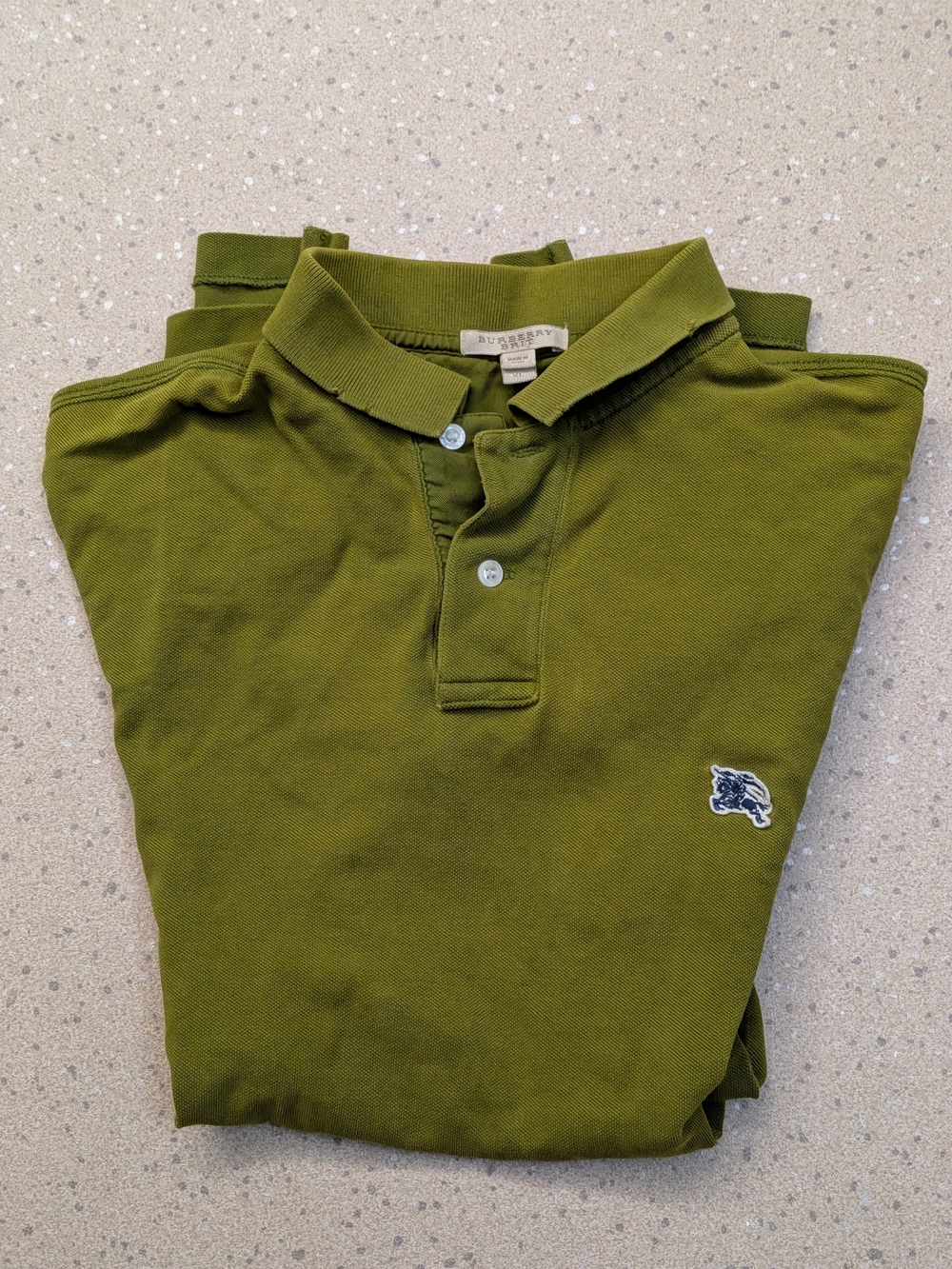 Burberry Green Polo Shirt - Classic Short Sleeve